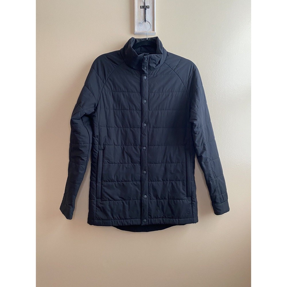 Walter Sky Men's WS-J02 Black Lightweight Snap Jacket Sz S